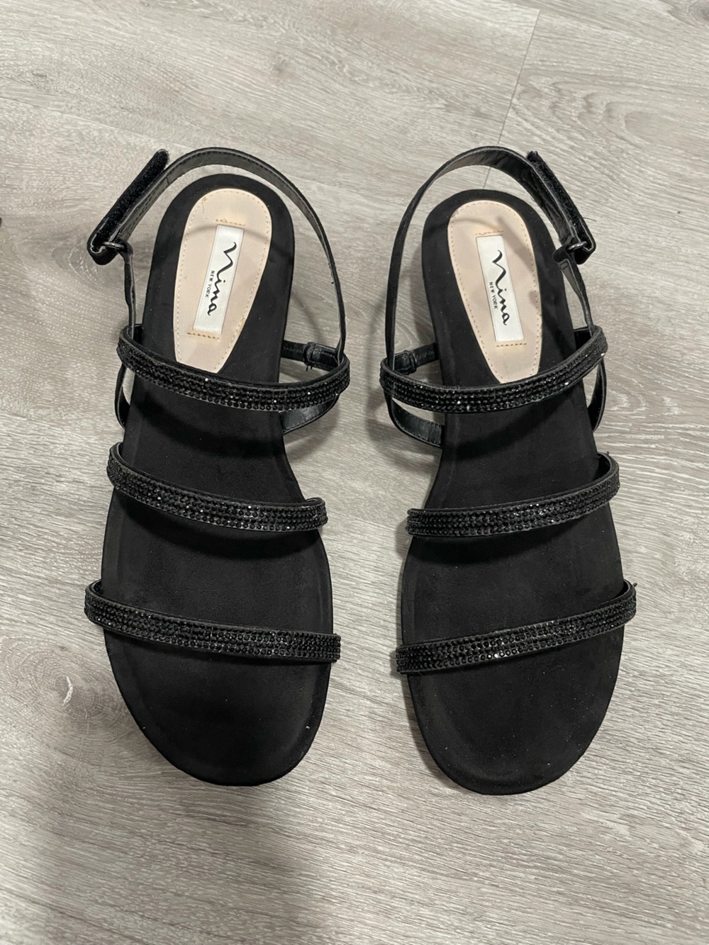 Nina Black Sandals